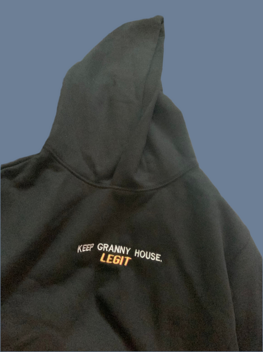 Black “Keep Granny House” Hoodie